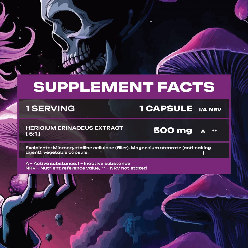 Lions Mane Mushroom – 90 caps