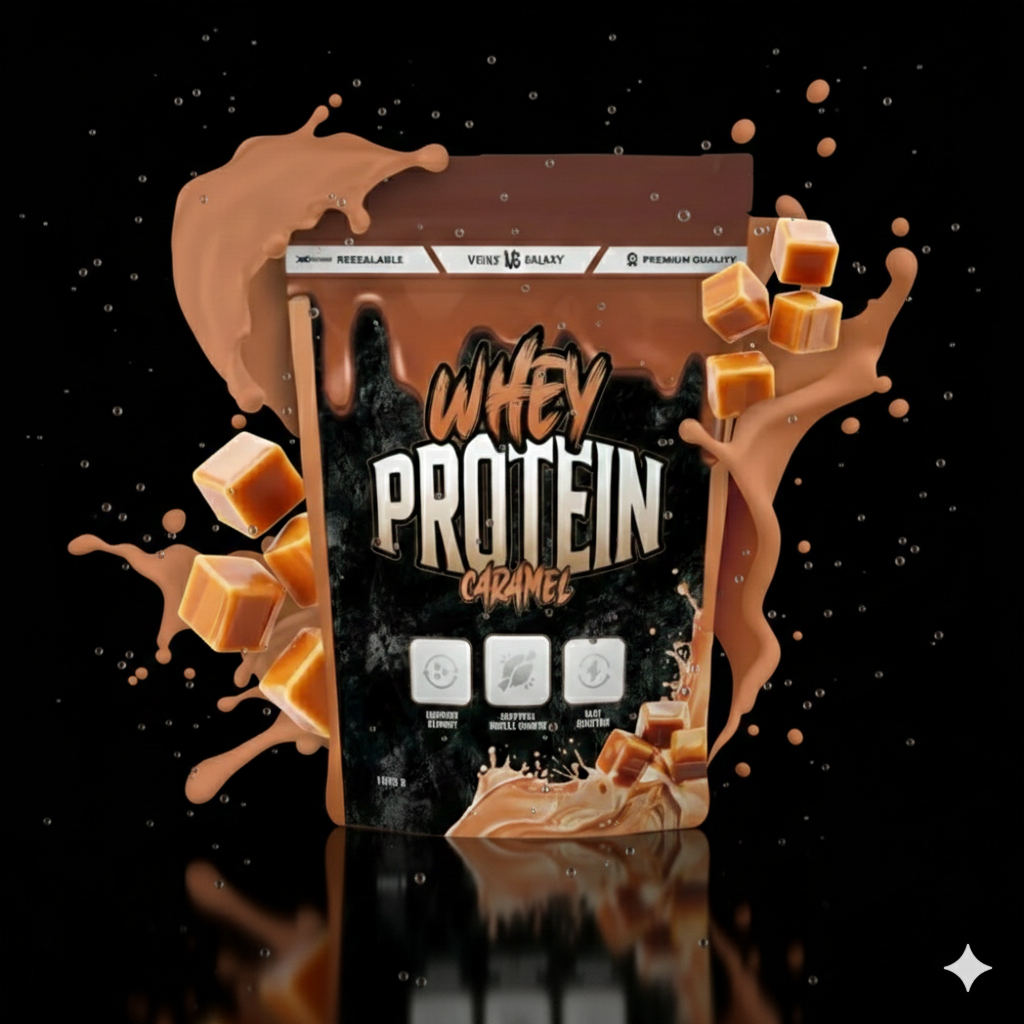 CARAMEL BIAŁKO WPC 80 , 1 KG