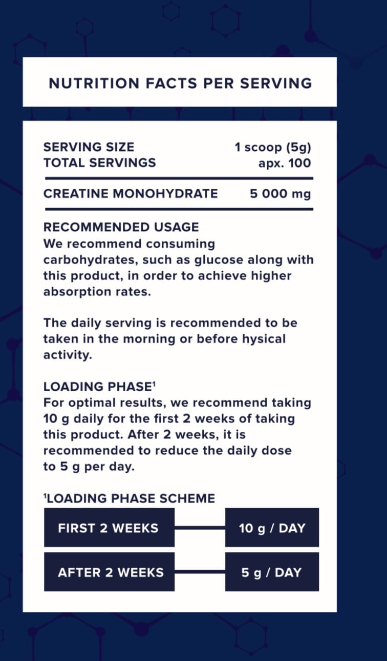 Creatine monohydrate 500g